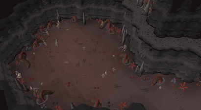 The den's south-eastern cavern.